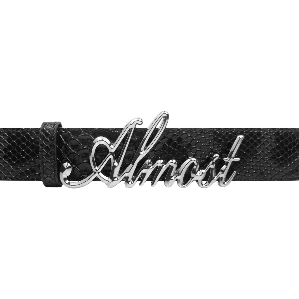 Almost Studio Alter Belt Leather Black - Ikat Pinggang Kulit Hitam