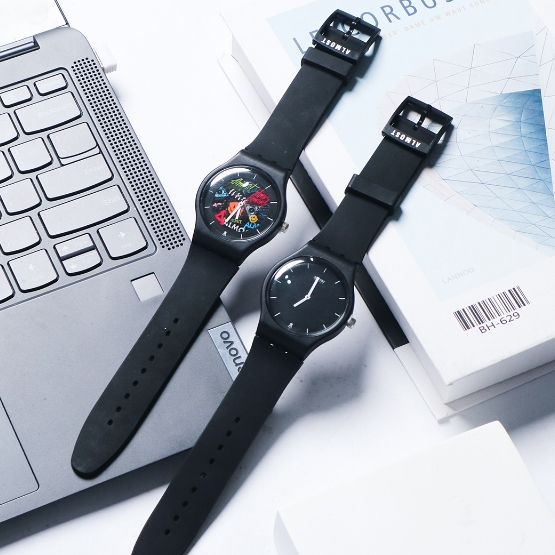 Almost Studio Insane Dial Watch Black - Jam Tangan Analog 