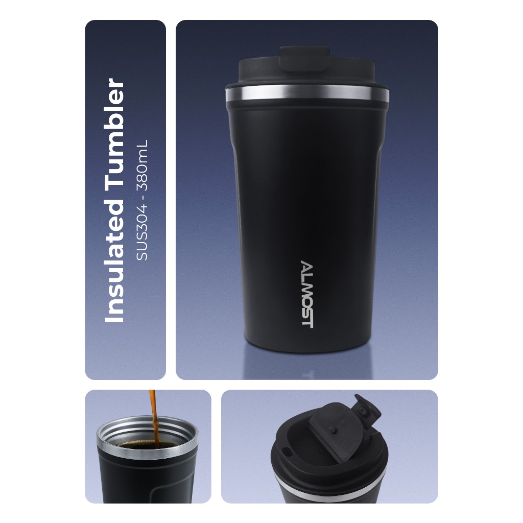 Almost Studio Minima Collection Tumbler Thermos Mug Vacuum Insulated l - Botol Minum Stainless Steel BPA Free Tahan Panas Dingin