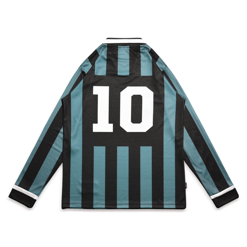 Almost Studio Meriva Oversize Longsleeve Jersey Stripe Black - Green