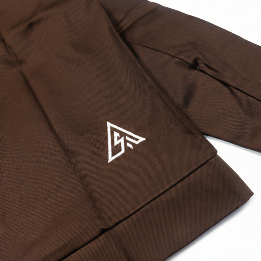 Almost Studio Shiftwork Boxy Fit Work Jacket - Jaket Canvas Brown