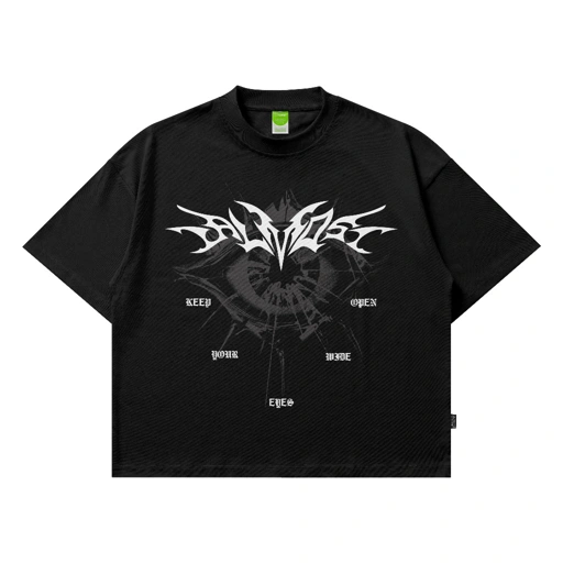 Image of Almost Studio Ashens T-Shirt Oversize Boxy Fit - Kaos Cotton Oversize Boxy 20s Black