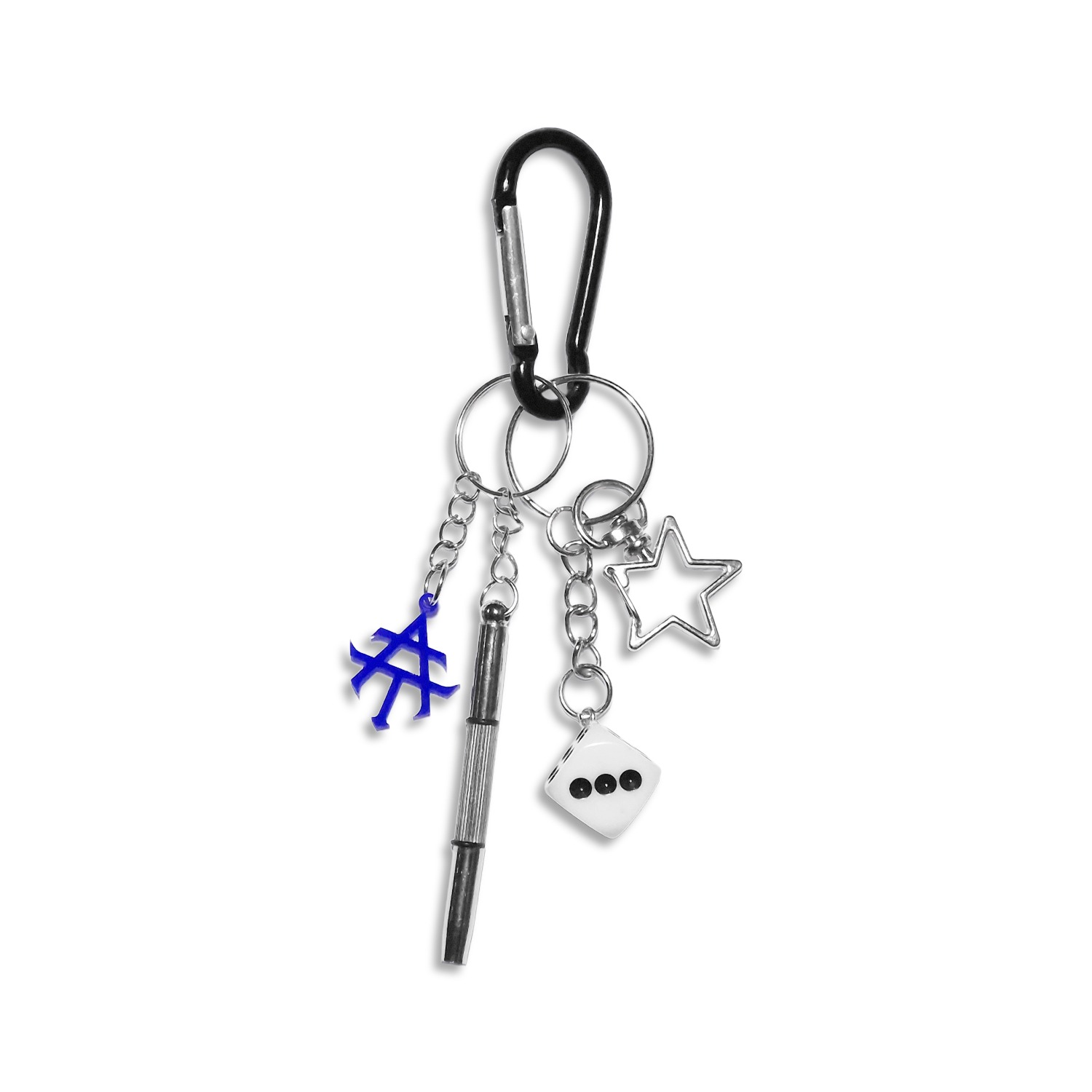 Almost Studio Heath White Carabiner Keychain - Gantungan Kunci Dadu Putih