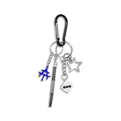 Almost Studio Heath White Carabiner Keychain - Gantungan Kunci Dadu Putih