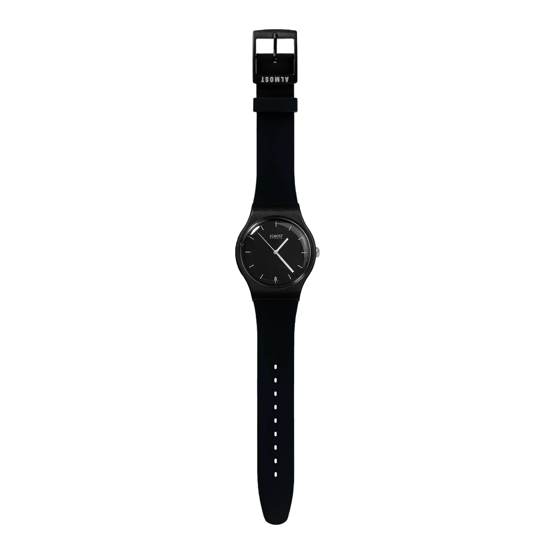 Almost Studio Insane Dial Watch Black - Jam Tangan Analog 