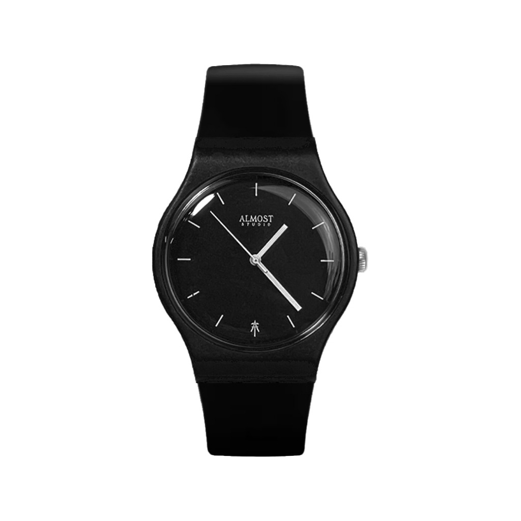 Almost Studio Insane Dial Watch Black - Jam Tangan Analog 