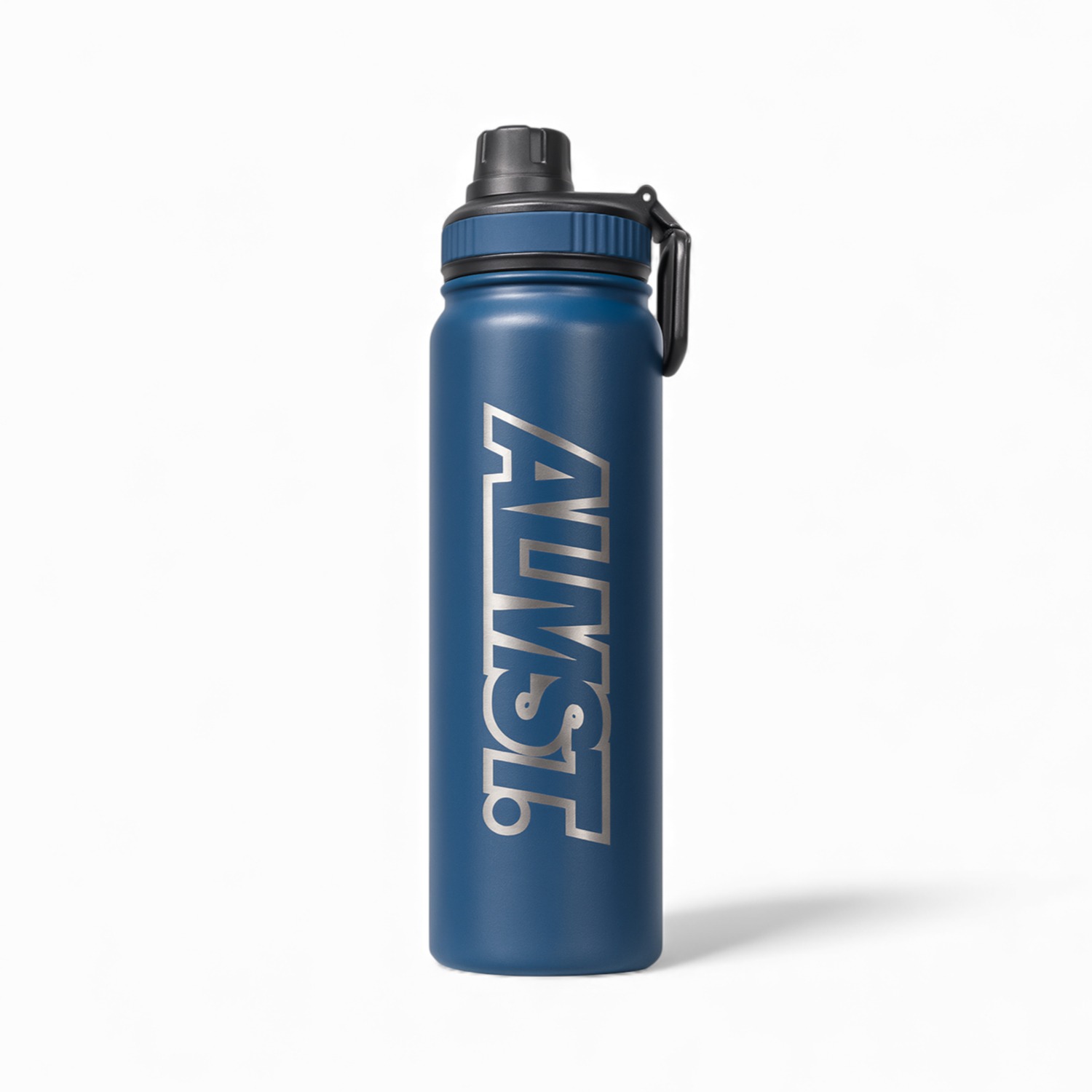 Almost Studio Graffbolt Blue Water Bottle 800mL - Botol Air Minum Tumbler Carabiner