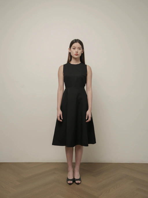 Image of Cotton Code Dress Wanita Aveline