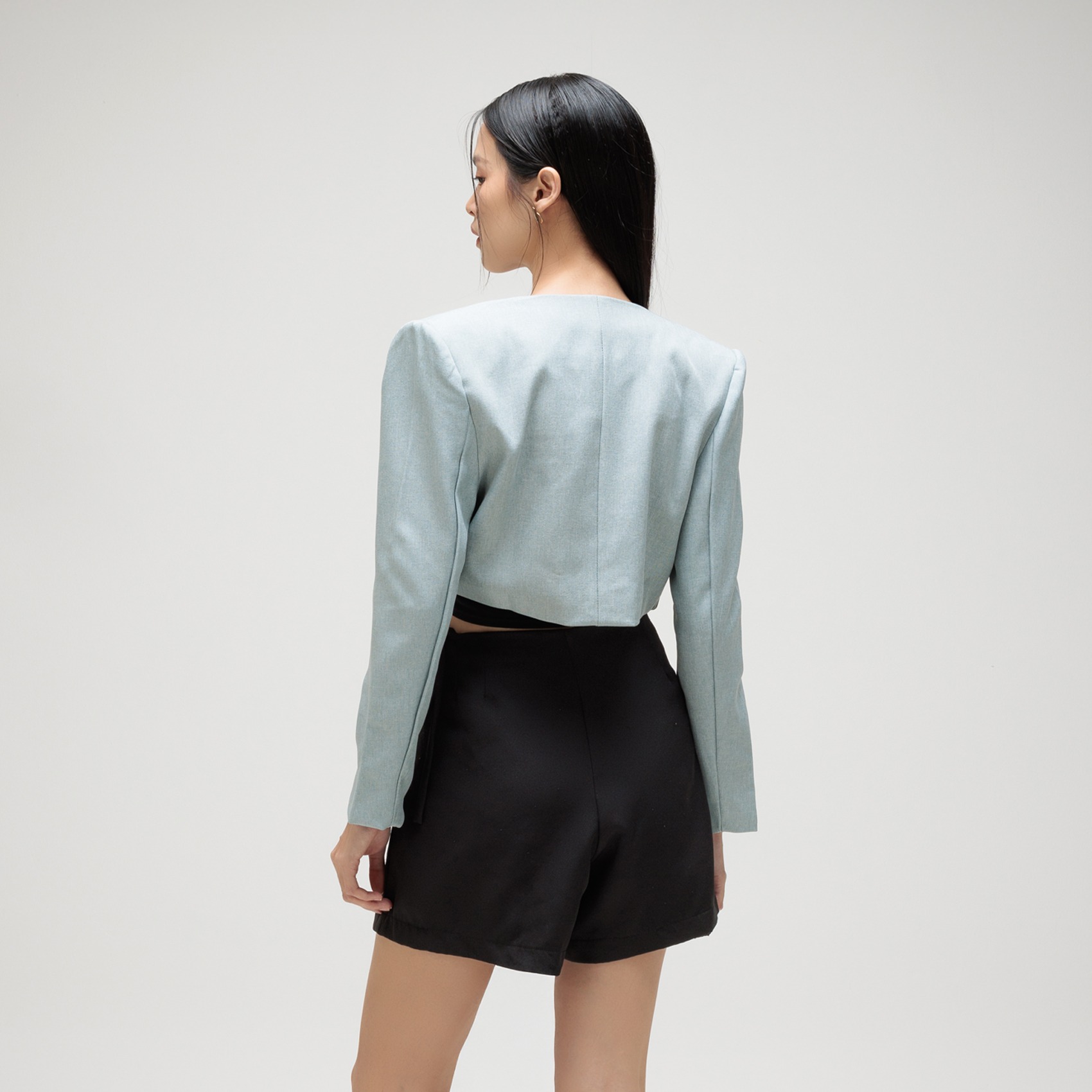 Cotton Code Blazer Wanita Ecclesia crop