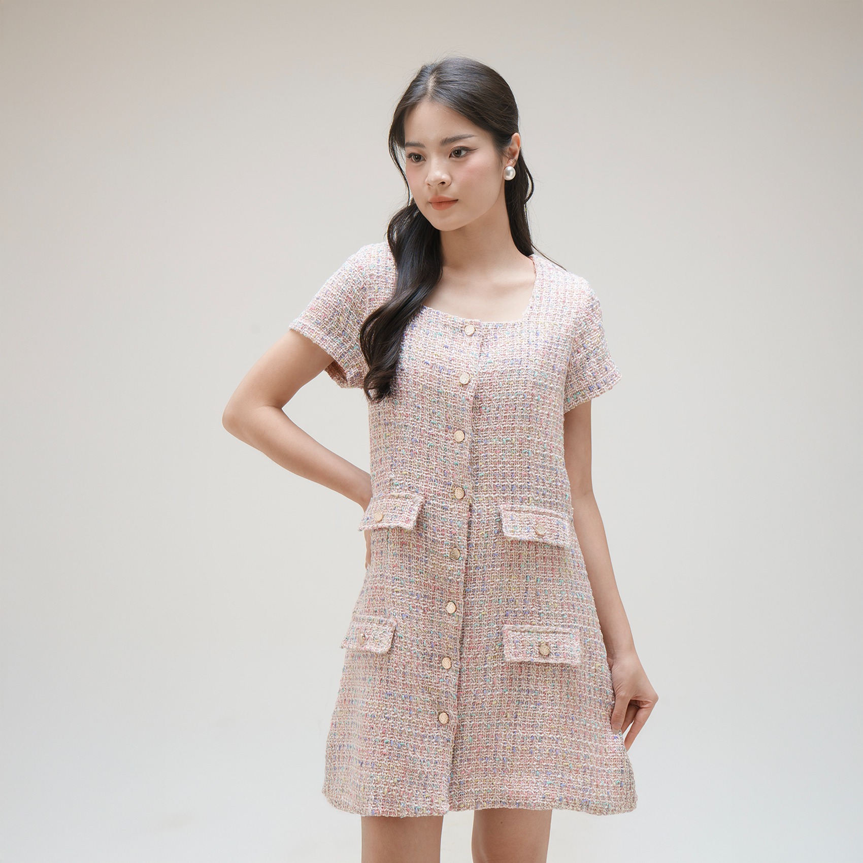 Cotton Code Dress Wanita korean style Georgina Dress