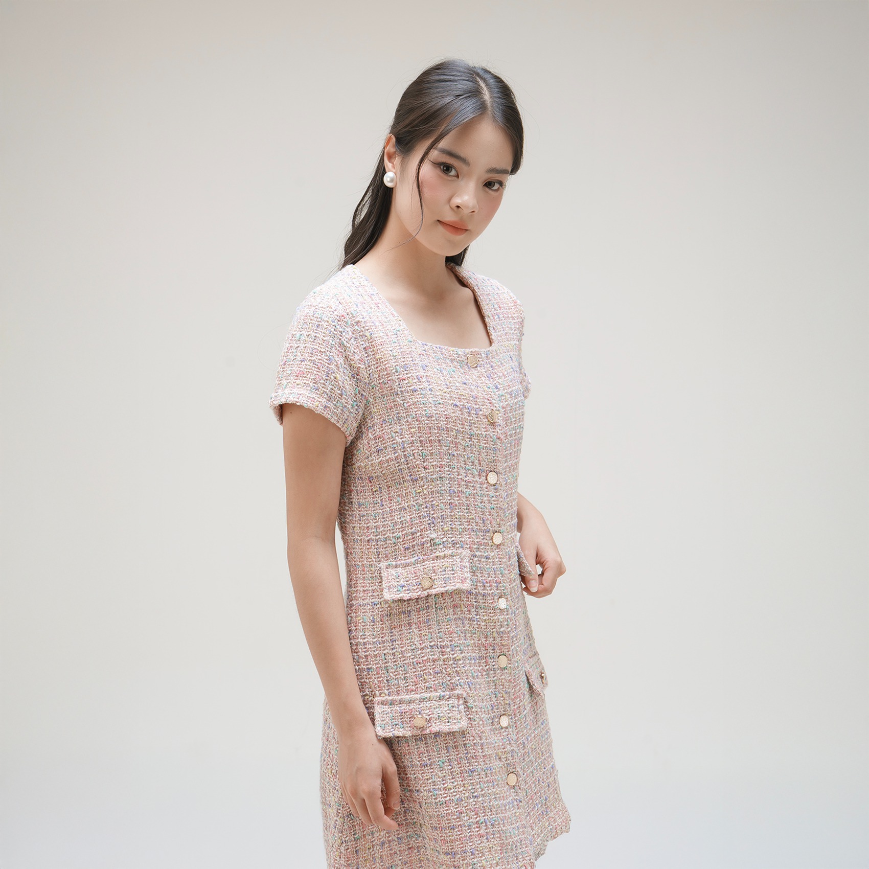 Cotton Code Dress Wanita korean style Georgina Dress