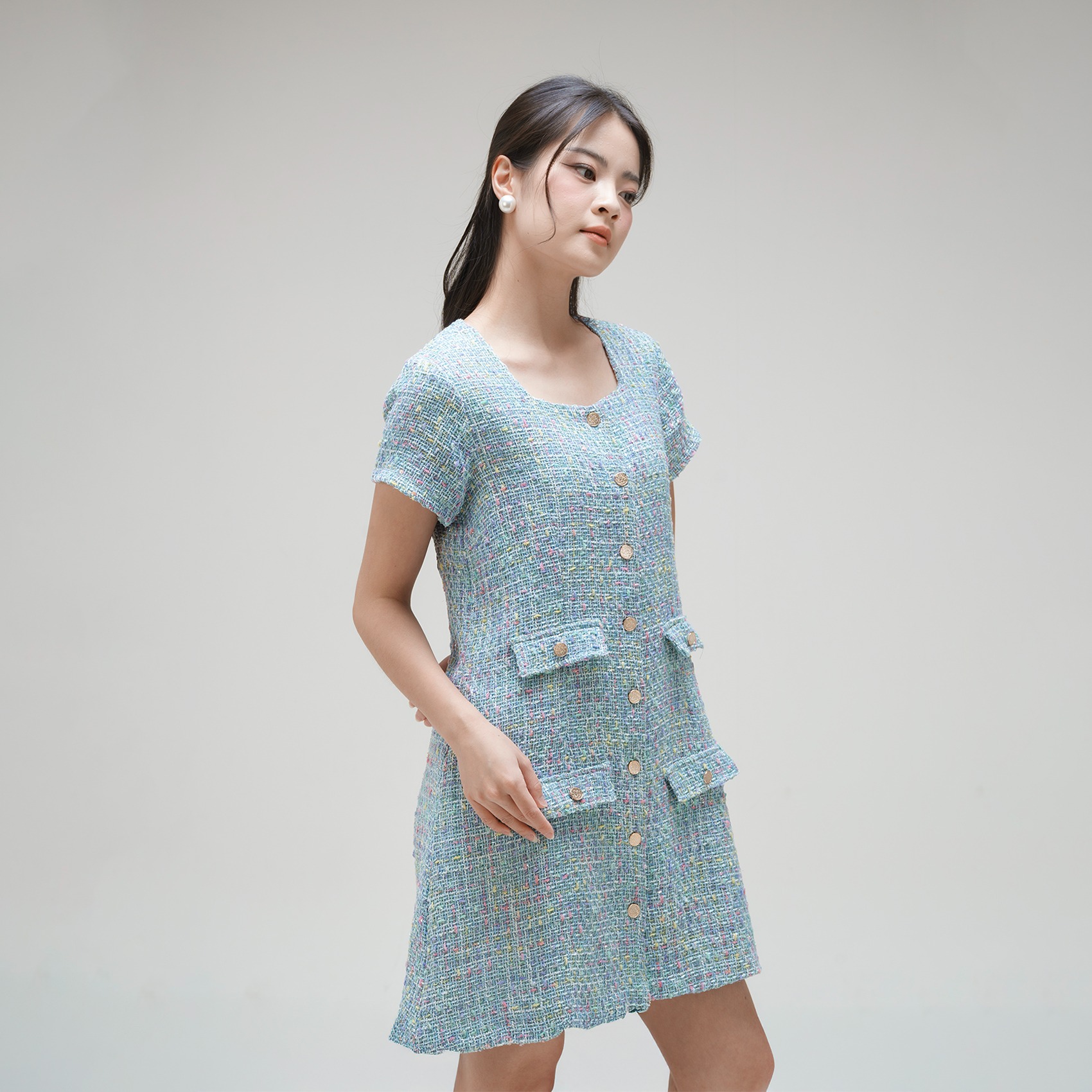 Cotton Code Dress Wanita korean style Georgina Dress