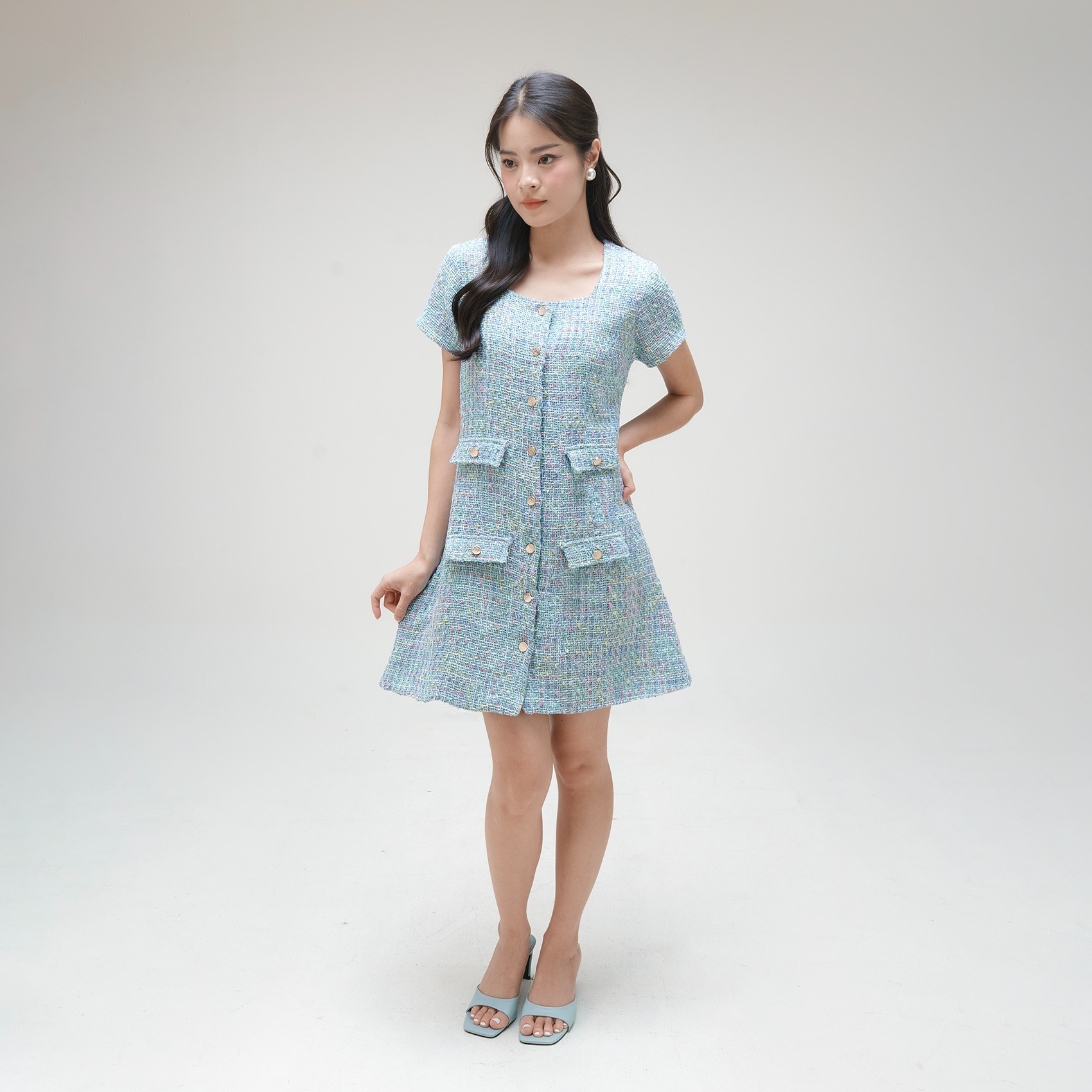 Cotton Code Dress Wanita korean style Georgina Dress