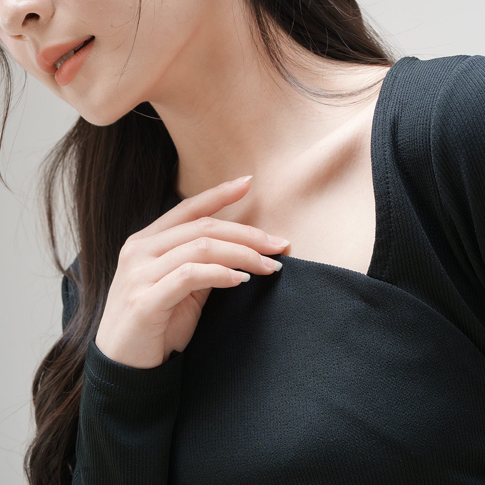 Cotton Code long sleeve top Greta Slim Fit