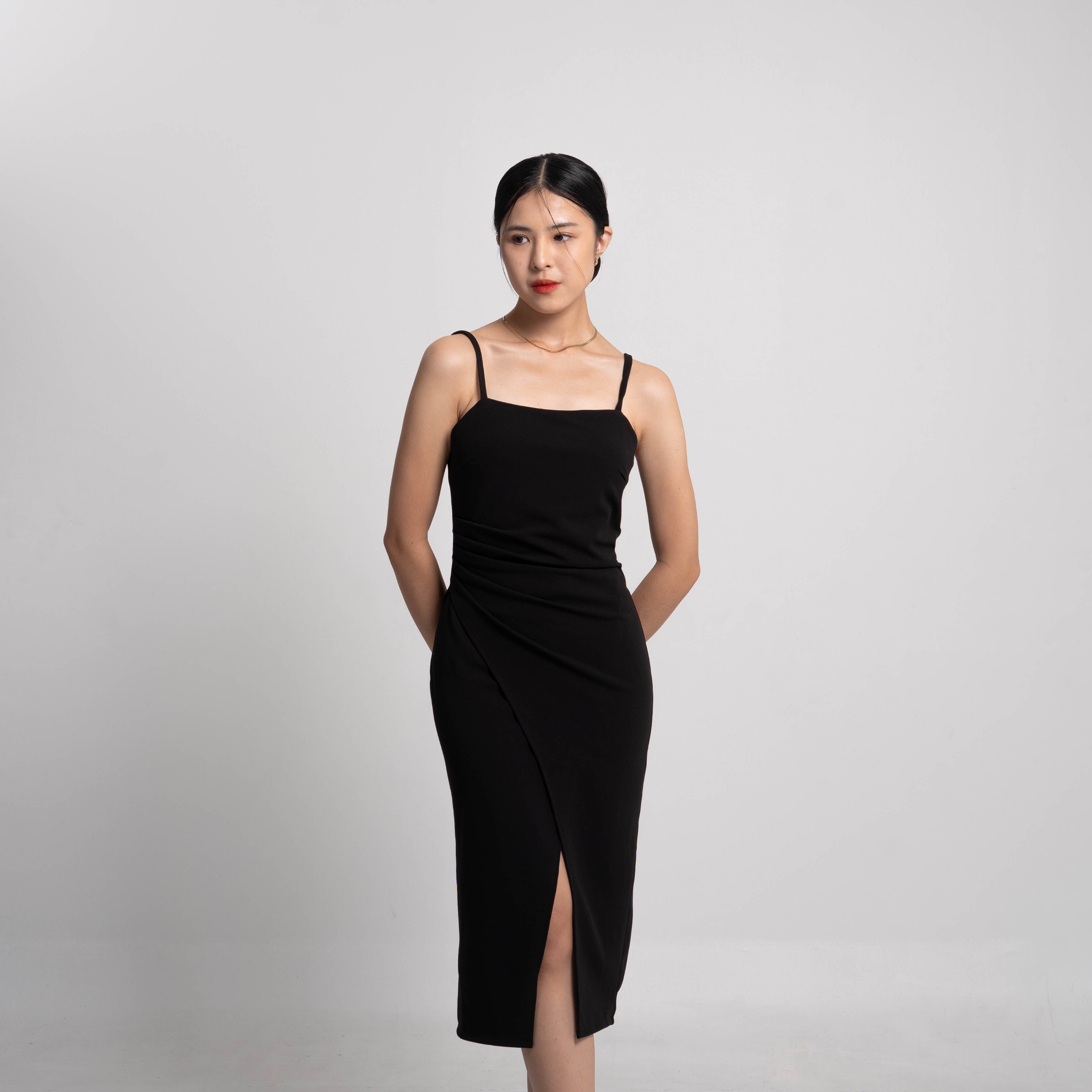 Cotton Code Dress Wanita Valerie Slim Fit