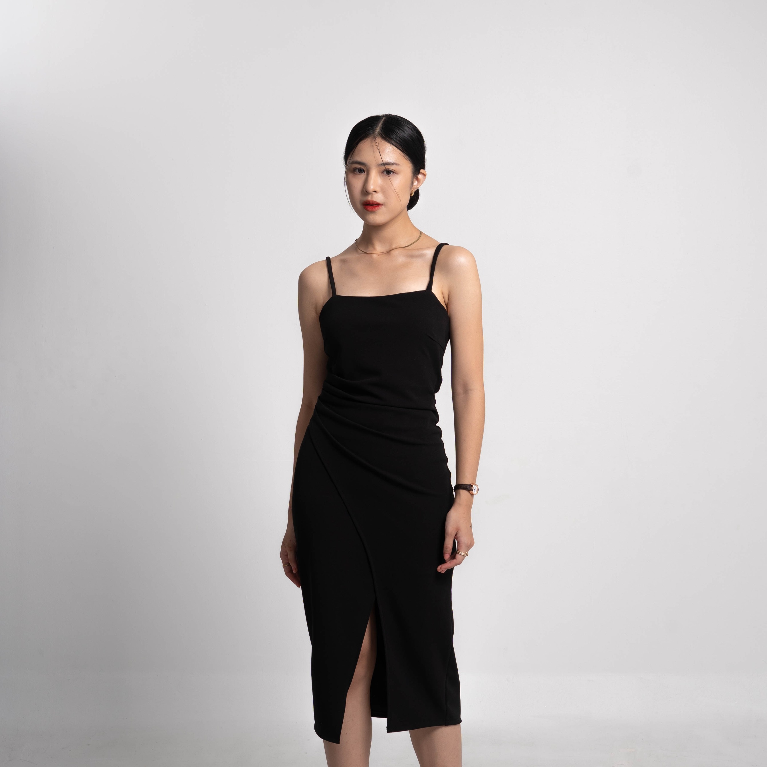 Cotton Code Dress Wanita Valerie Slim Fit