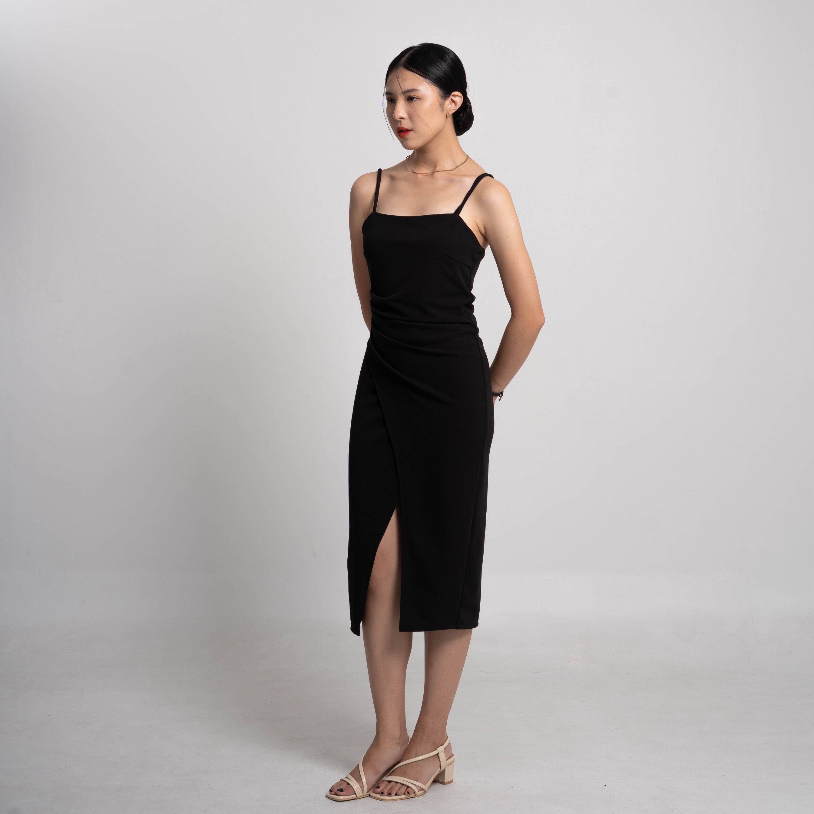 Cotton Code Dress Wanita Valerie Slim Fit