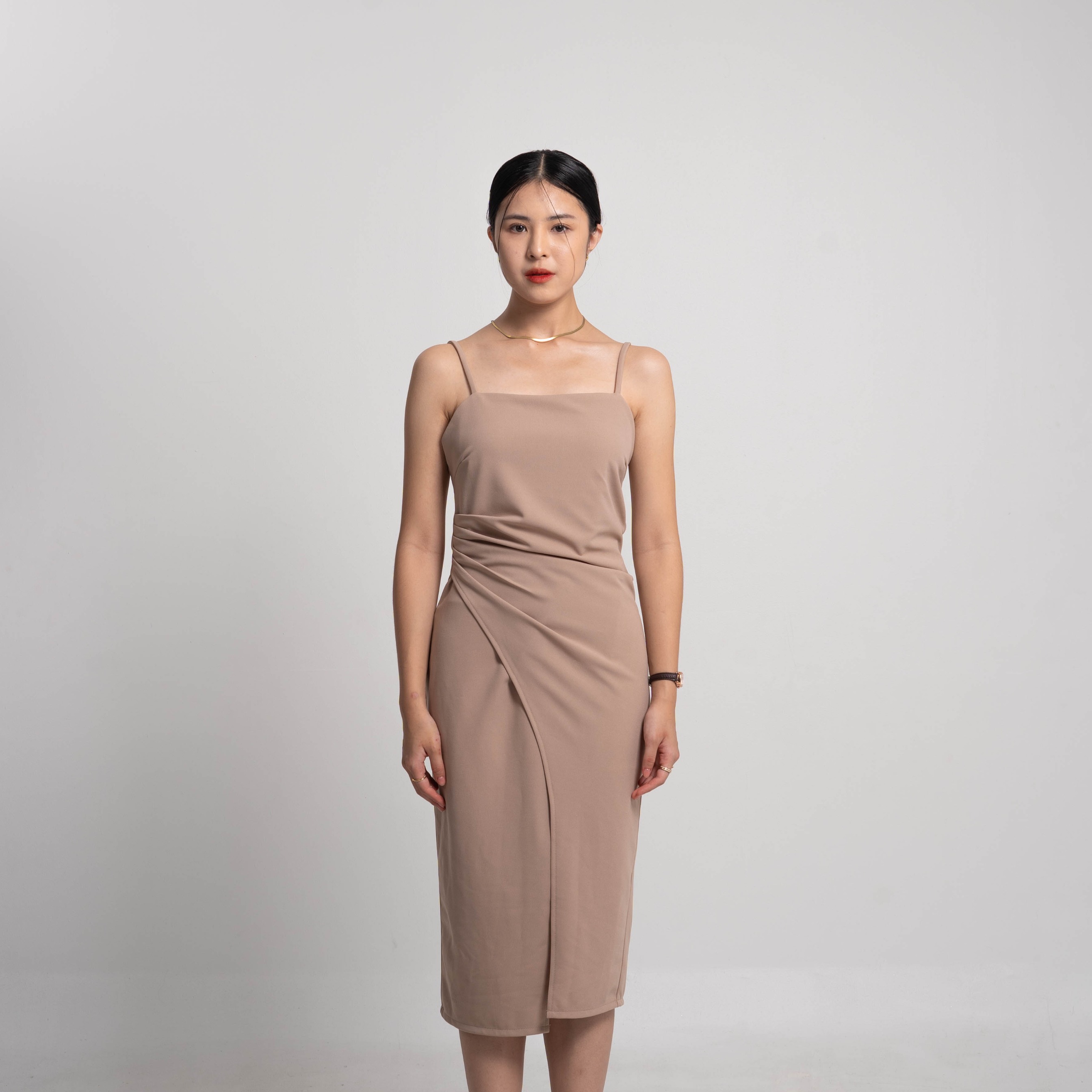 Cotton Code Dress Wanita Valerie Slim Fit