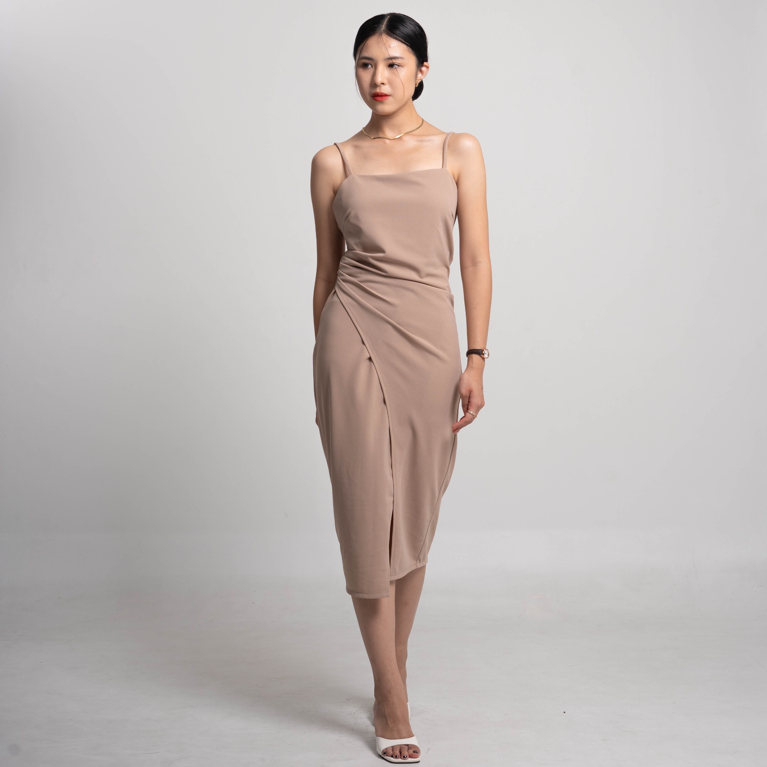 Cotton Code Dress Wanita Valerie Slim Fit