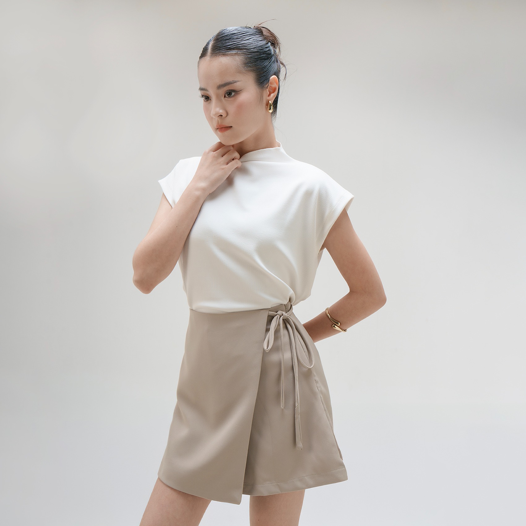 Cotton Code Skort Wanita Leticia Regular Fit