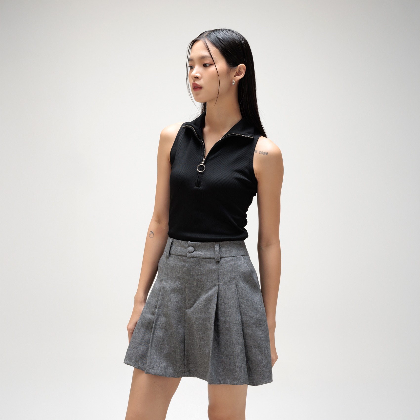 Cotton Code Rok Pendek Wanita Medlyn Rok Regular Fit