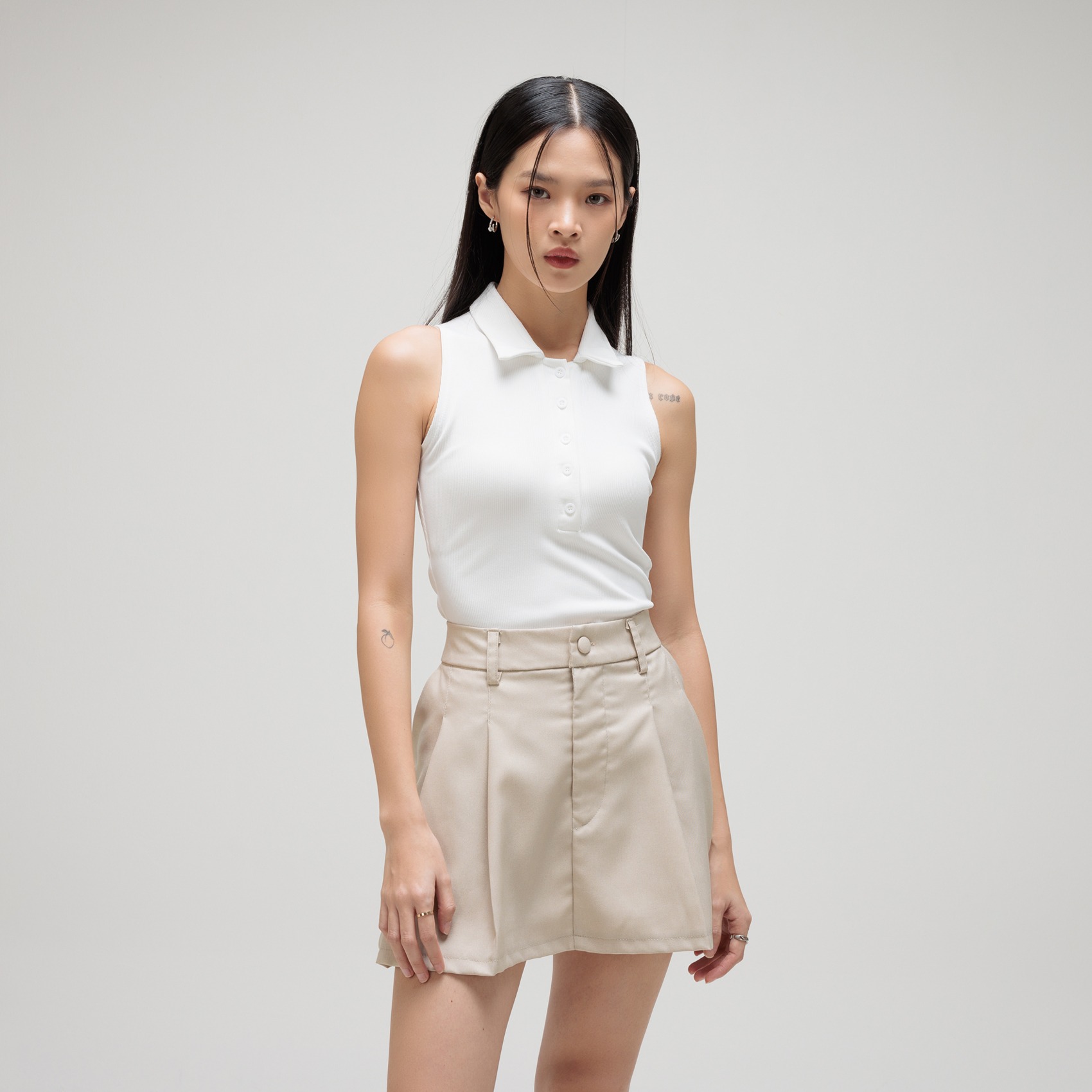 Cotton Code Rok Pendek Wanita Medlyn Rok Regular Fit