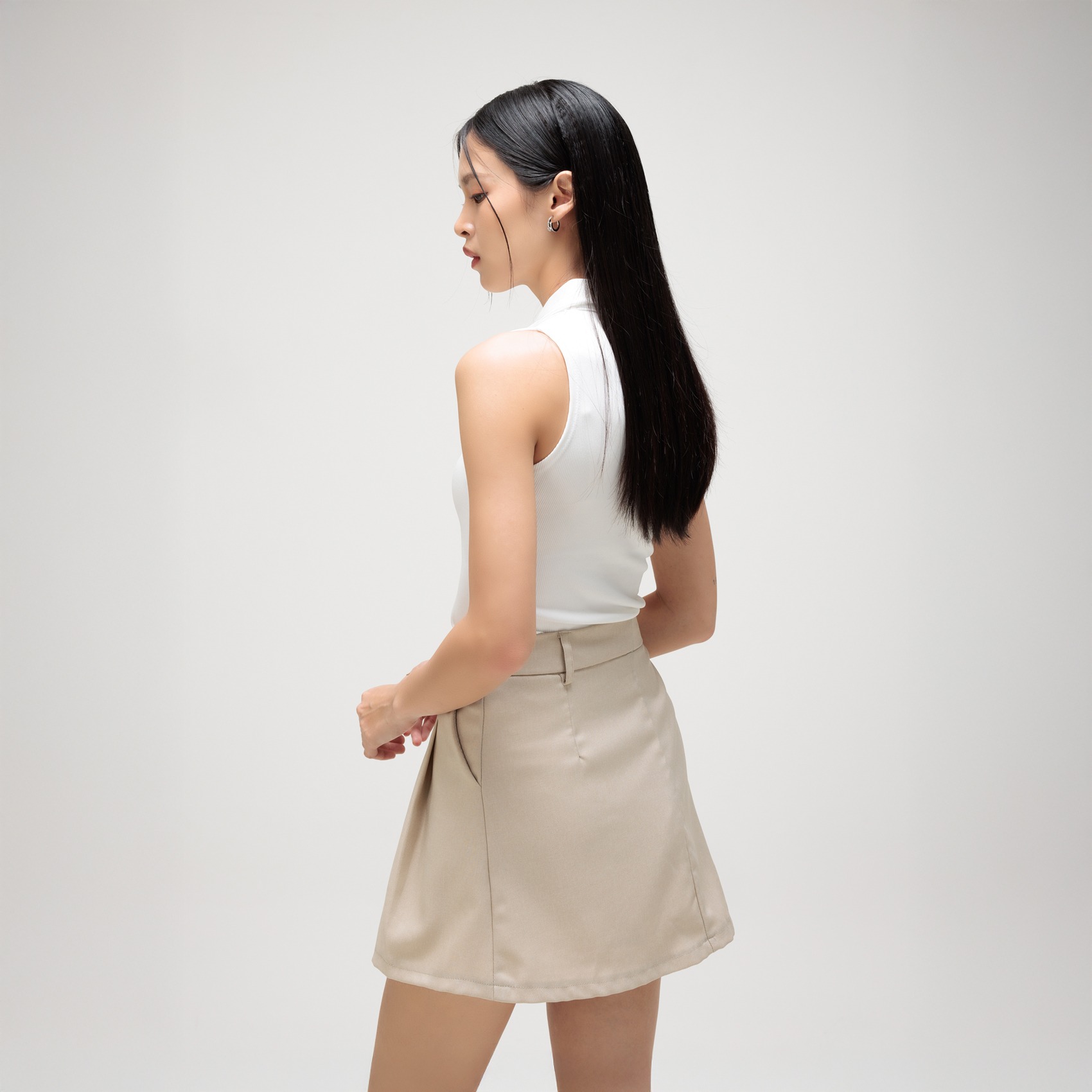 Cotton Code Rok Pendek Wanita Medlyn Rok Regular Fit