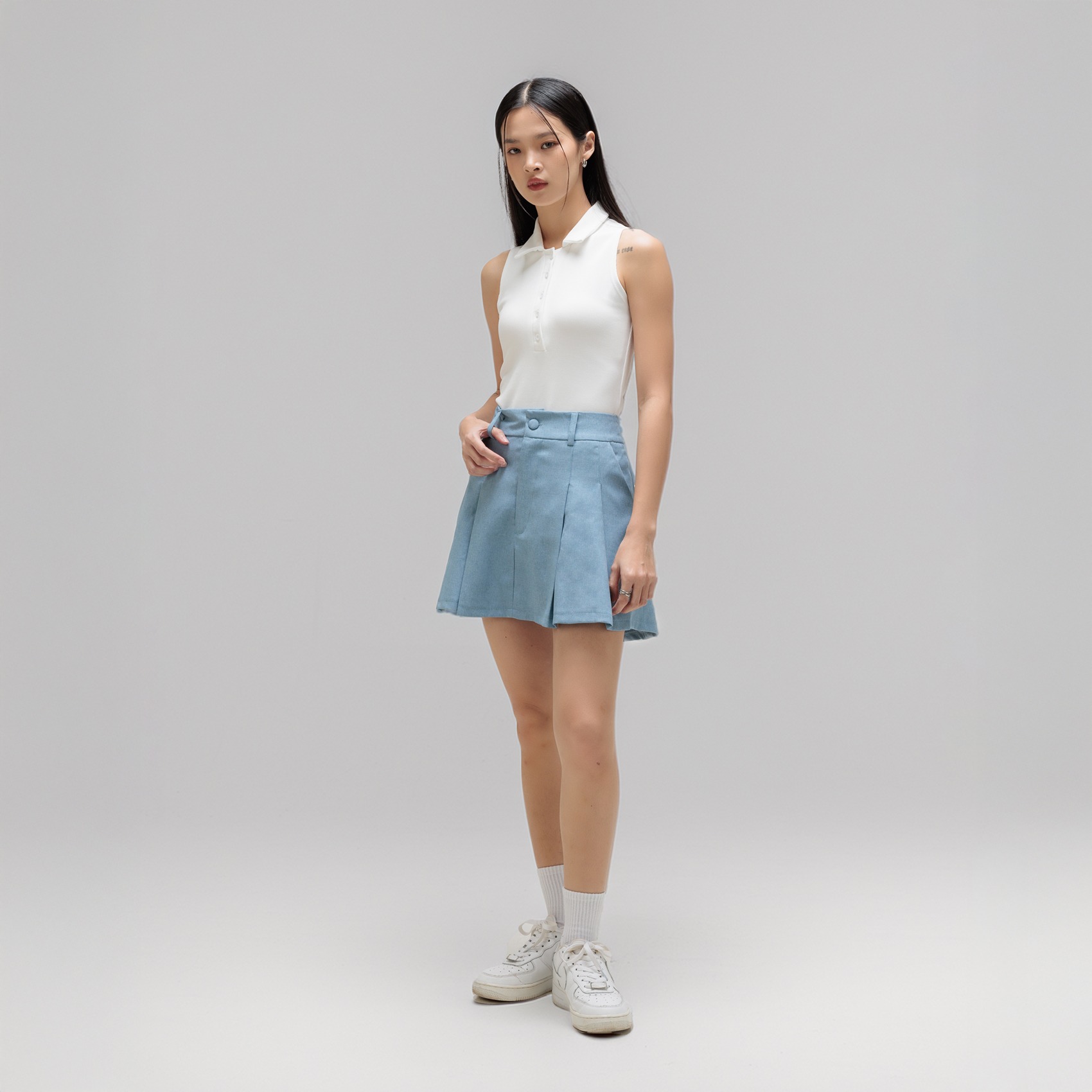 Cotton Code Rok Pendek Wanita Medlyn Rok Regular Fit