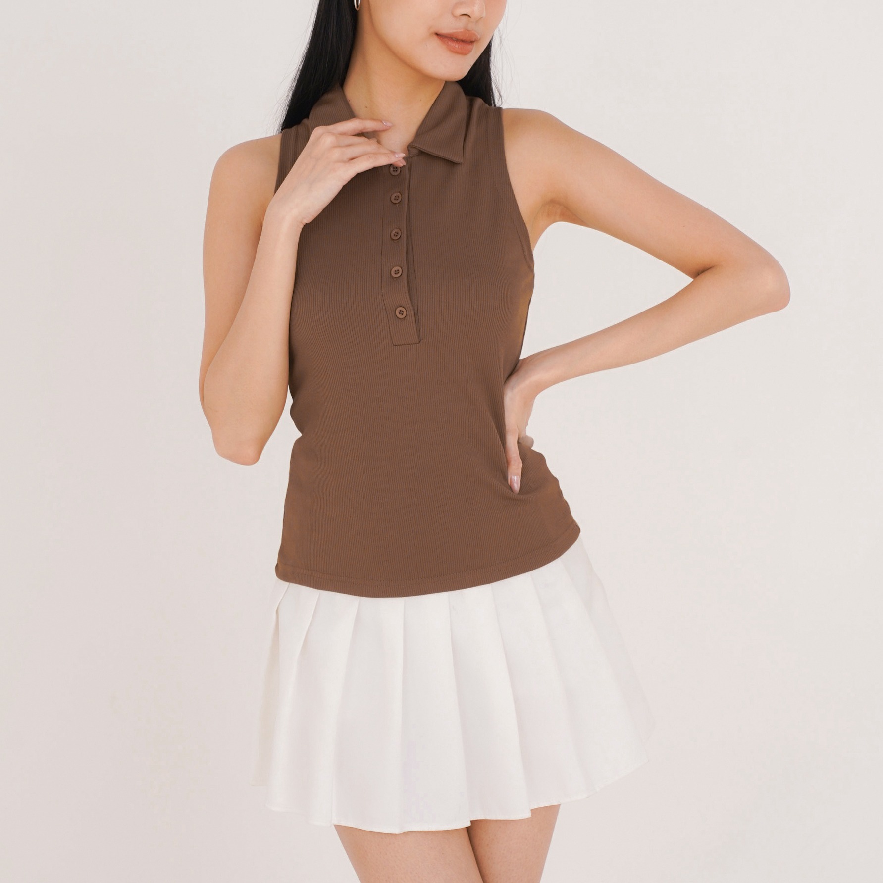 Cotton Code Atasan Wanita Mira Top Slim Fit