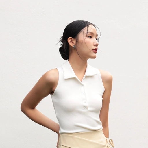 Image of Cotton Code Atasan Wanita Mira Top Slim Fit
