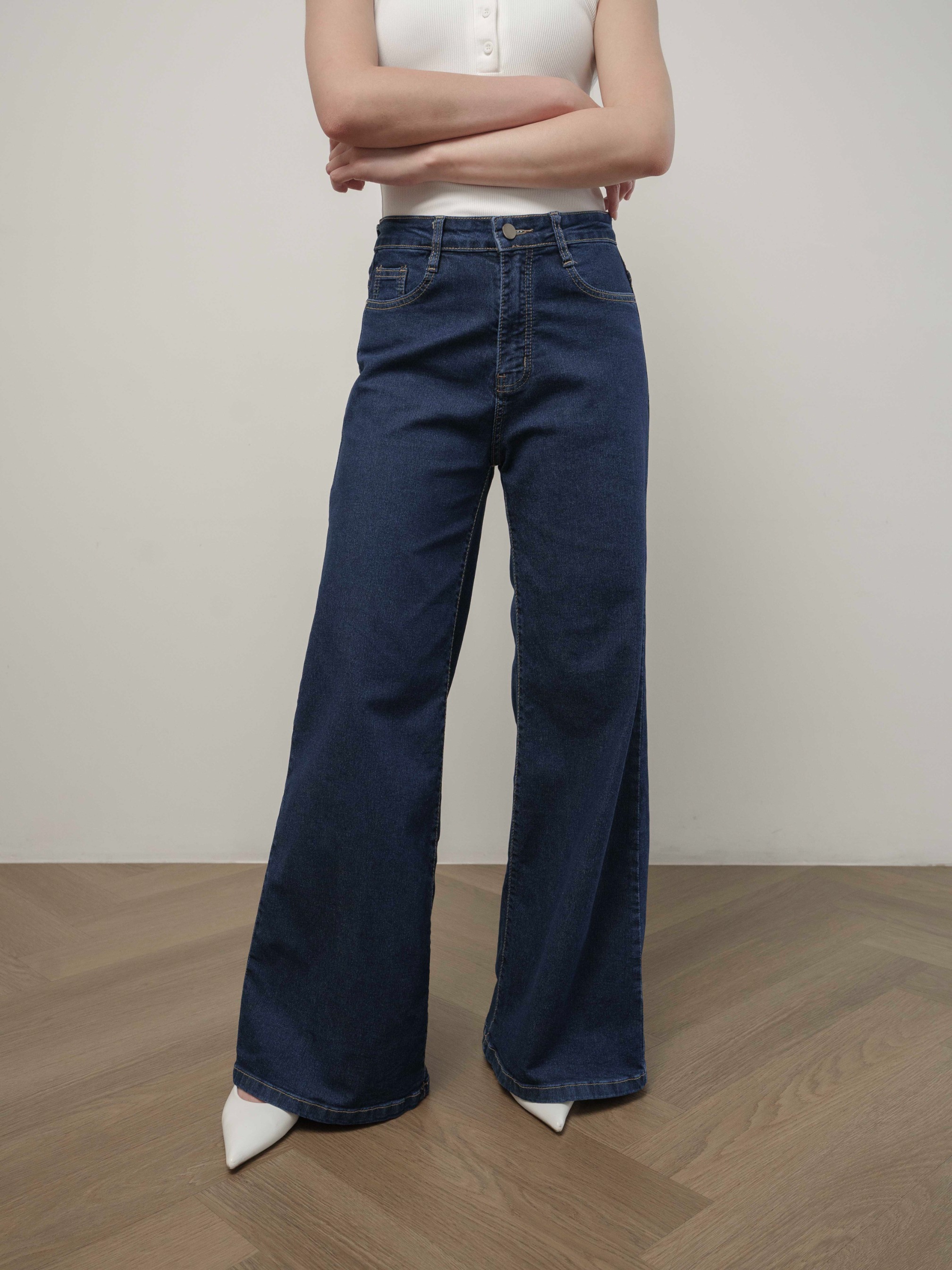 Cotton Code Celana Jeans Wanita Nancy Jeans High Waist