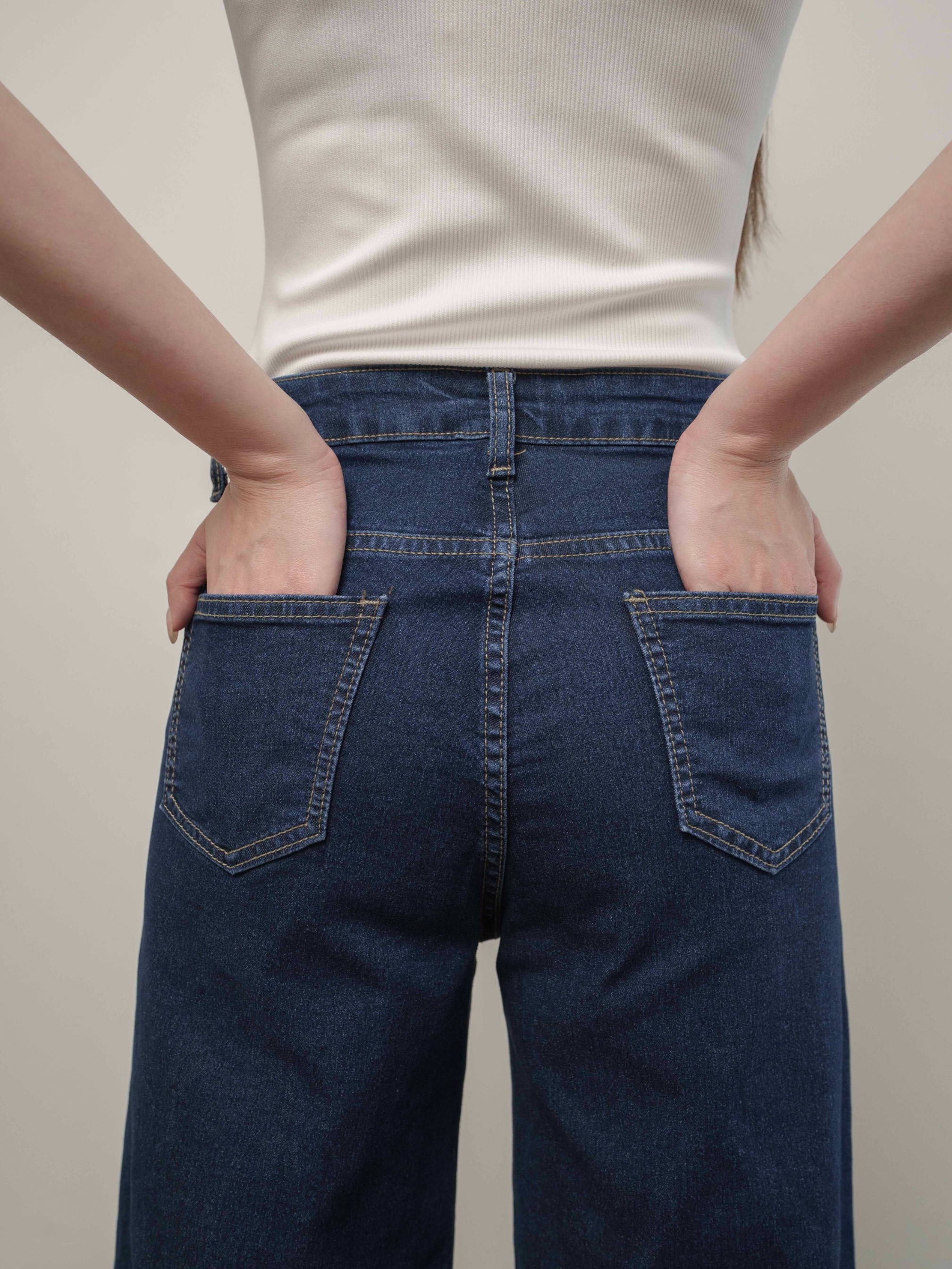 Cotton Code Celana Jeans Wanita Nancy Jeans High Waist
