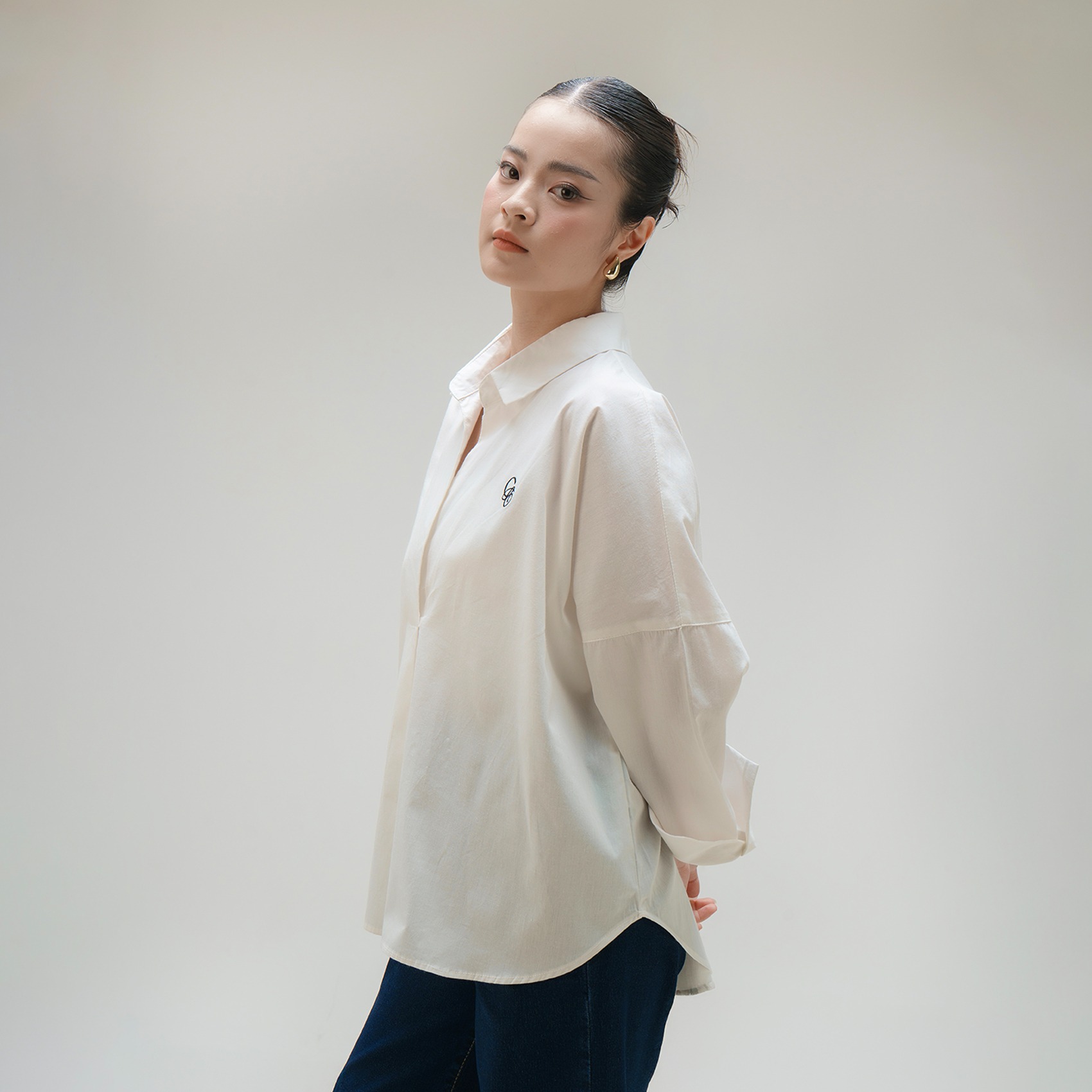 Cotton Code Kemeja Wanita Veronica One Size