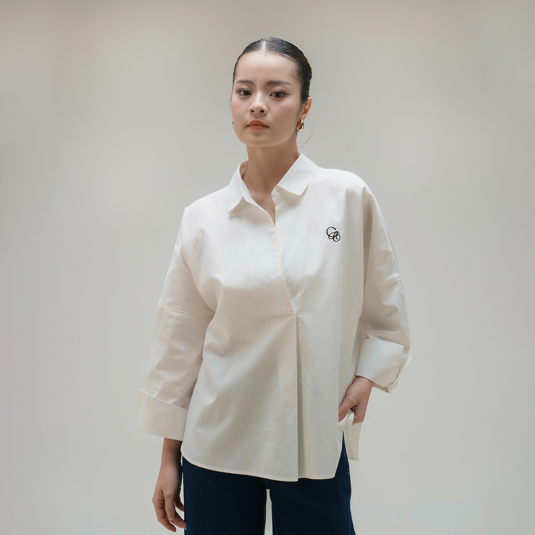 Cotton Code Kemeja Wanita Veronica One Size