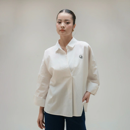 Image of Cotton Code Kemeja Wanita Veronica One Size