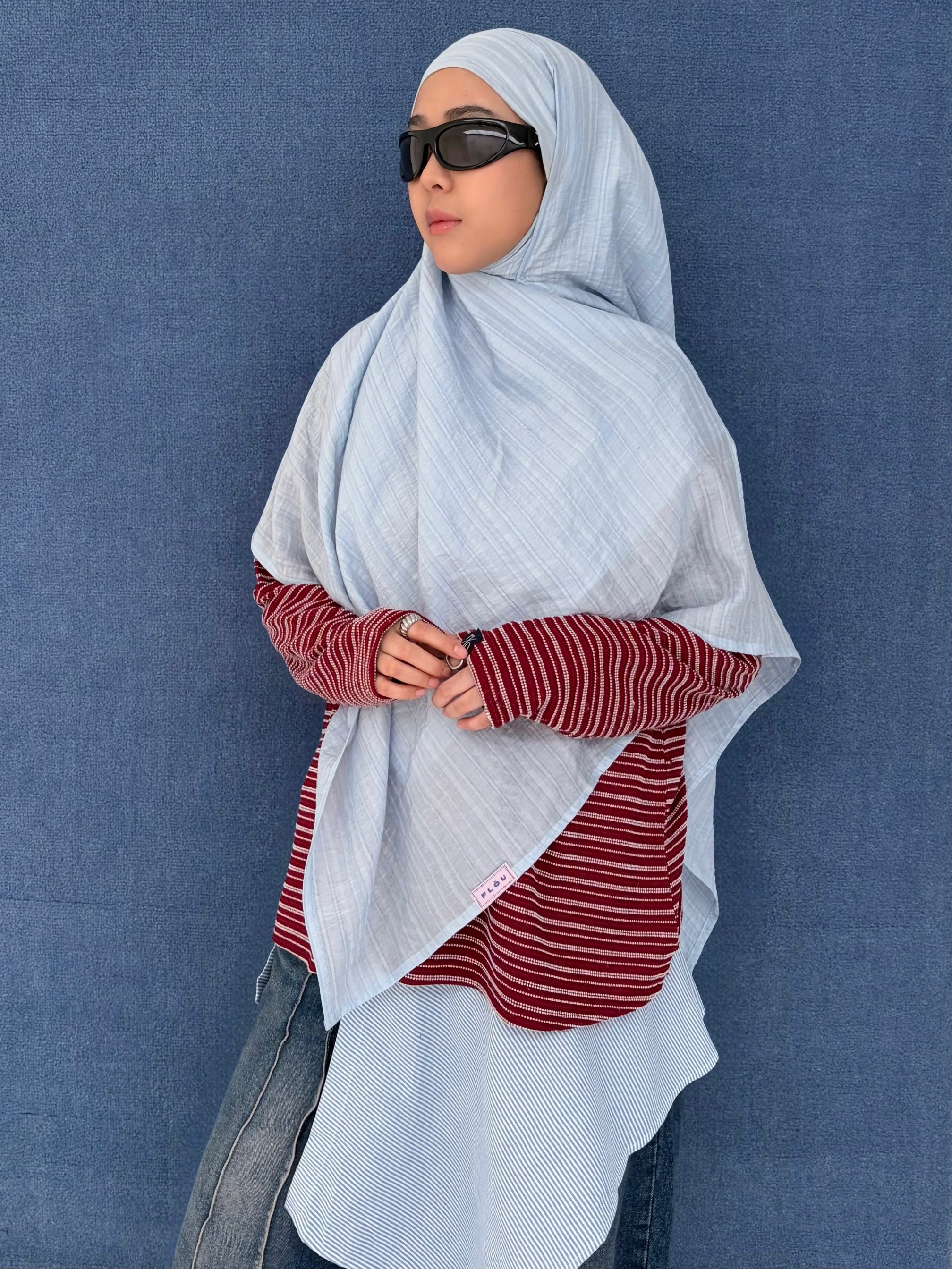 FLÖU - Bandana Pashmina Instant [Gou - Blue]