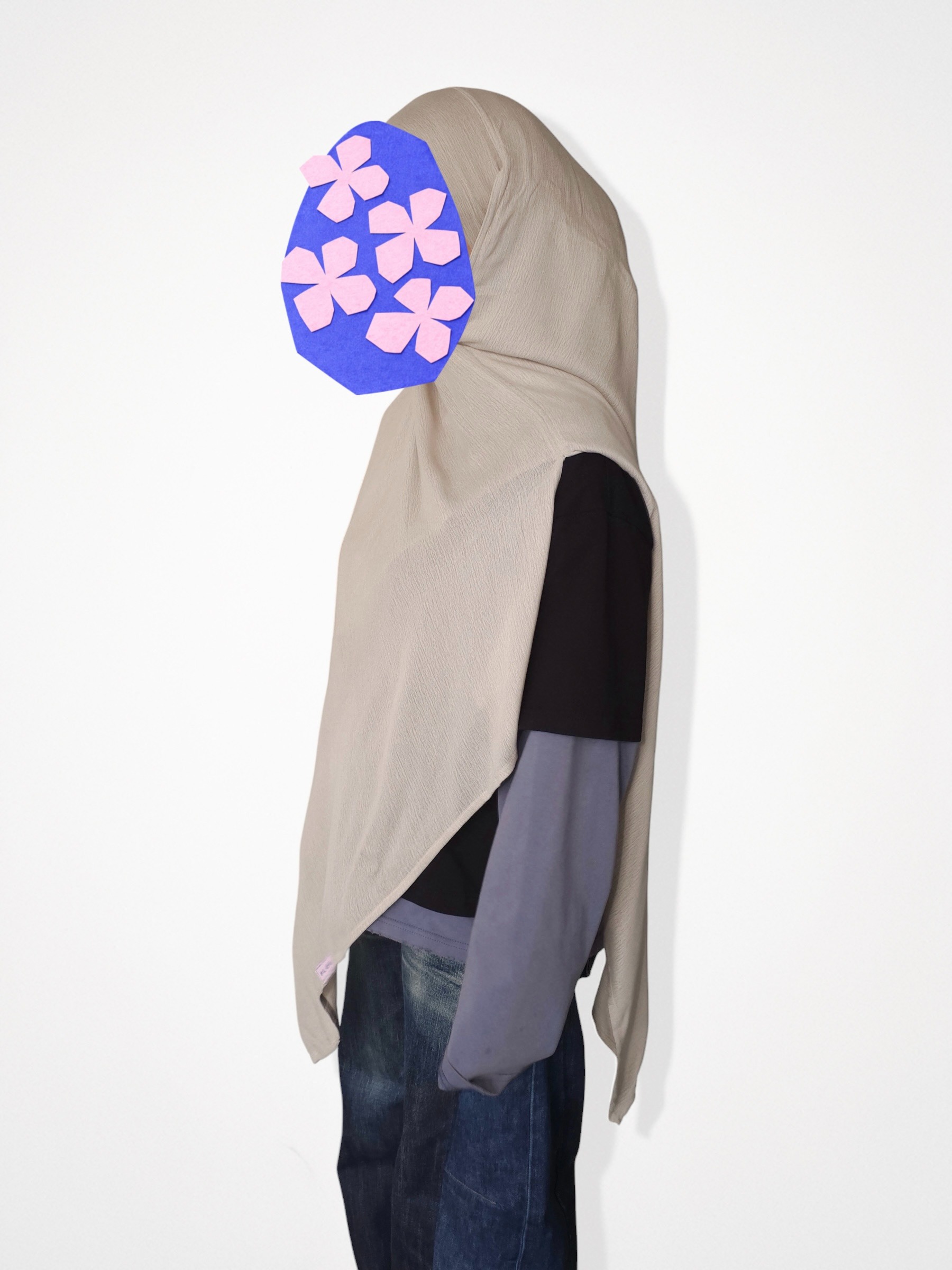 FLÖU - Bandana Pashmina Instant (Nezu - Beige)