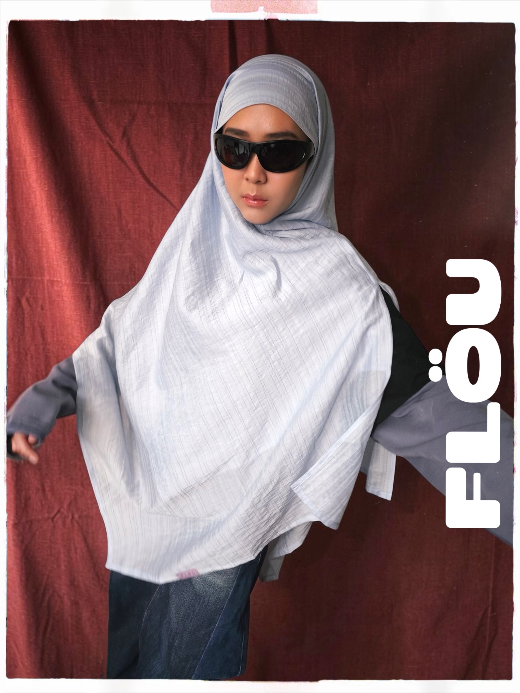 FLÖU - Bandana Pashmina Instant [Gou - Blue]