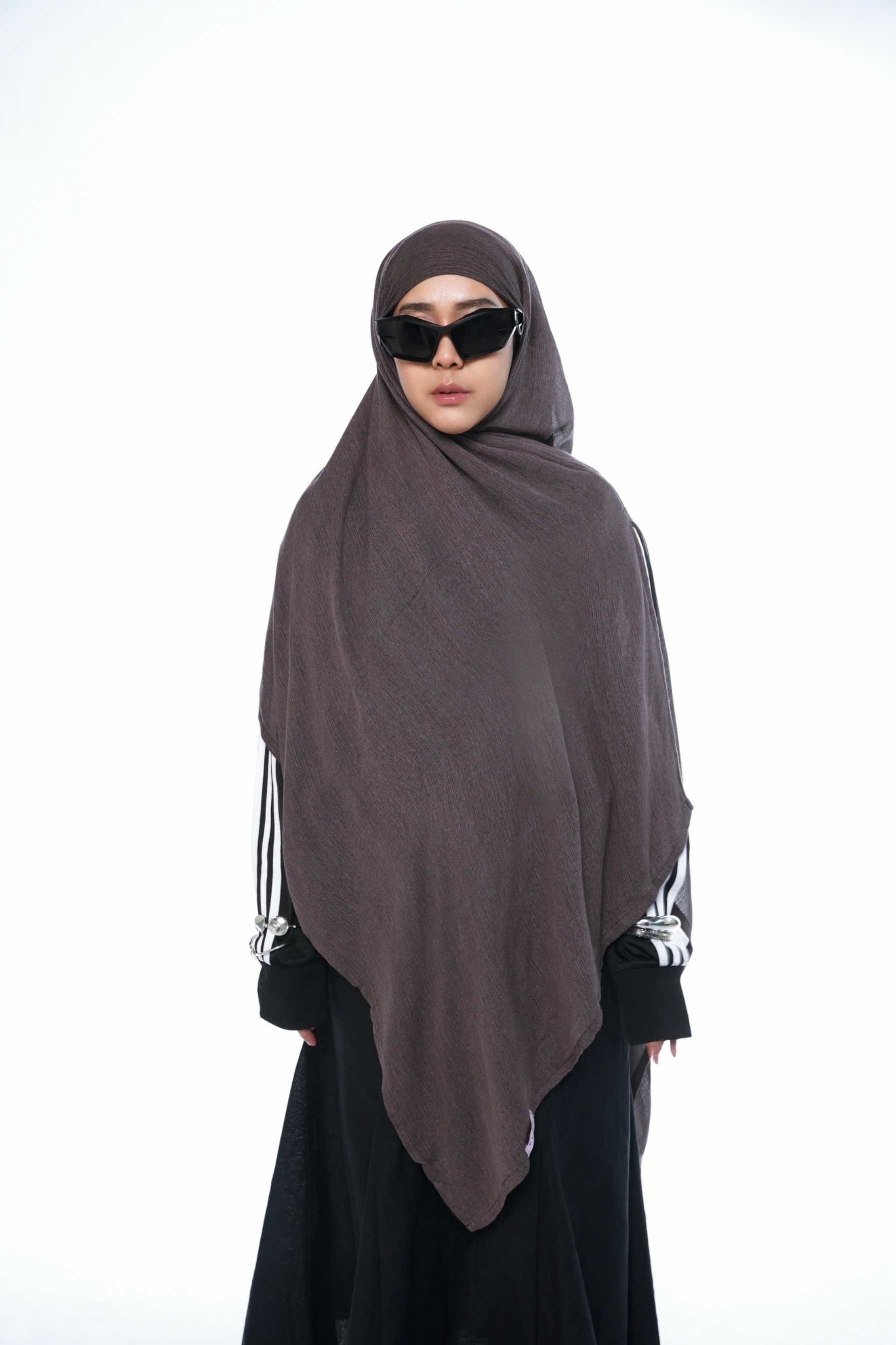 FLÖU - Bandana Pashmina Instant (Nezu - Dark Wine)