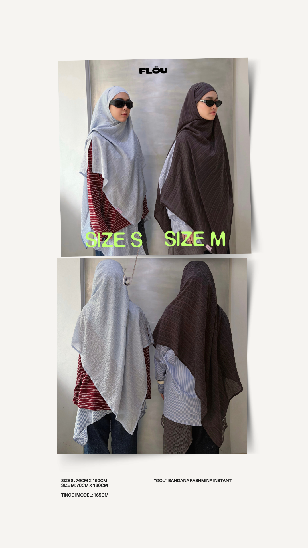 FLÖU - Bandana Pashmina Instant [Plisse]