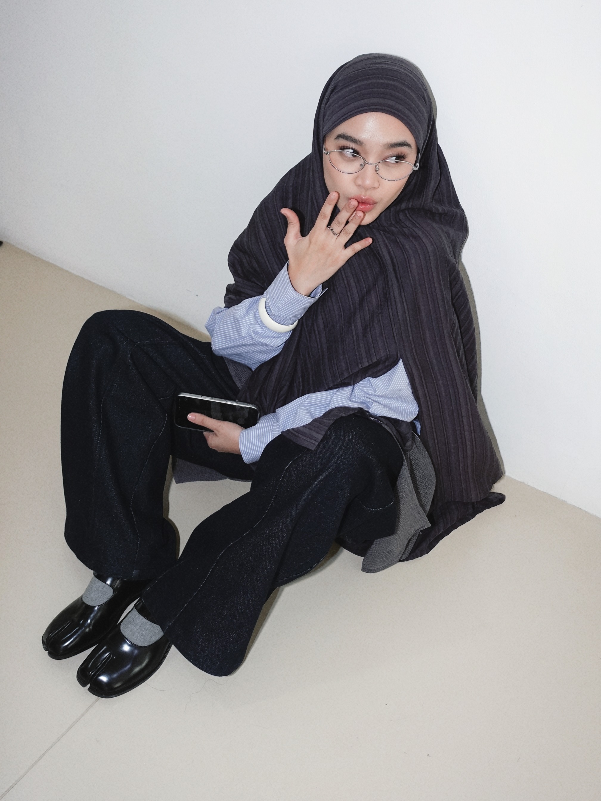 FLÖU - Bandana Pashmina Instant [Gou - Dark Grey]
