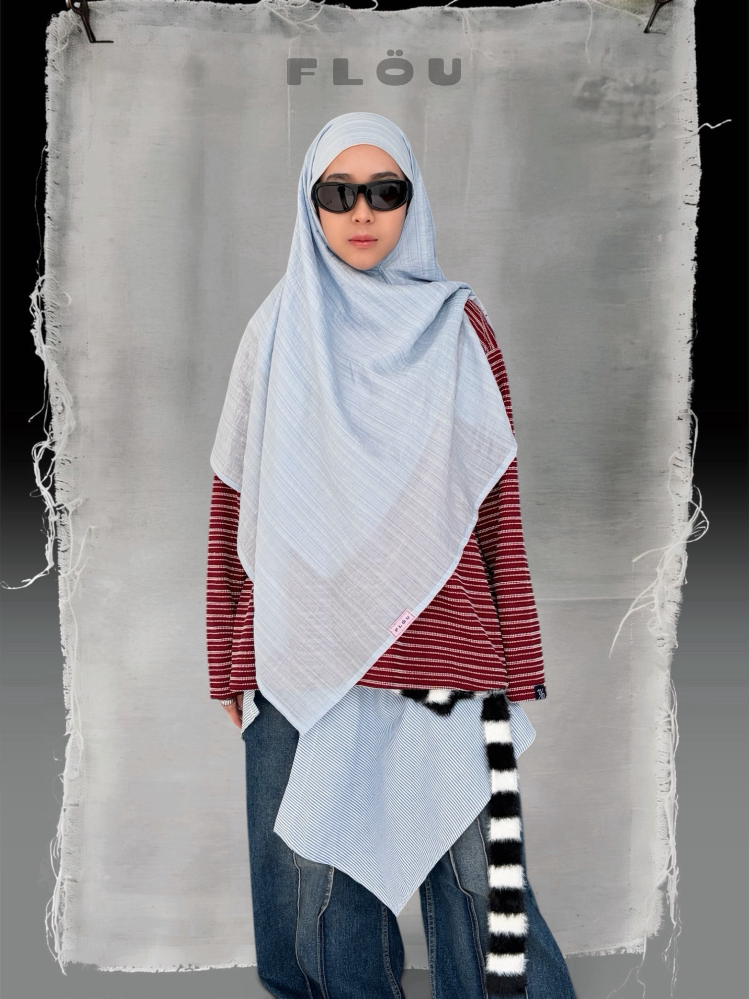 FLÖU - Bandana Pashmina Instant [Gou - Blue]