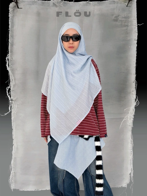 FLÖU - Bandana Pashmina Instant [Gou - Blue]