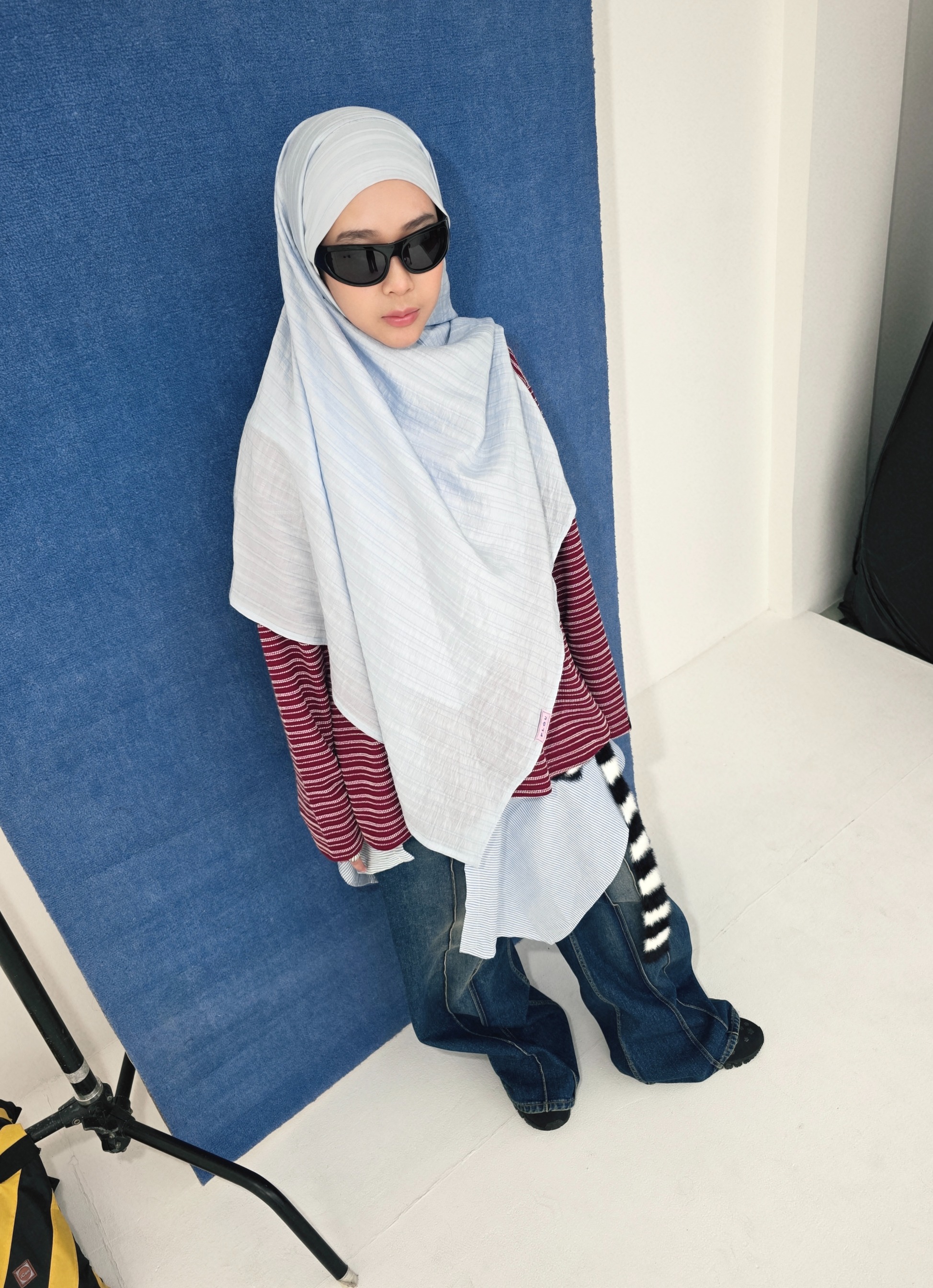 FLÖU - Bandana Pashmina Instant [Gou - Blue]