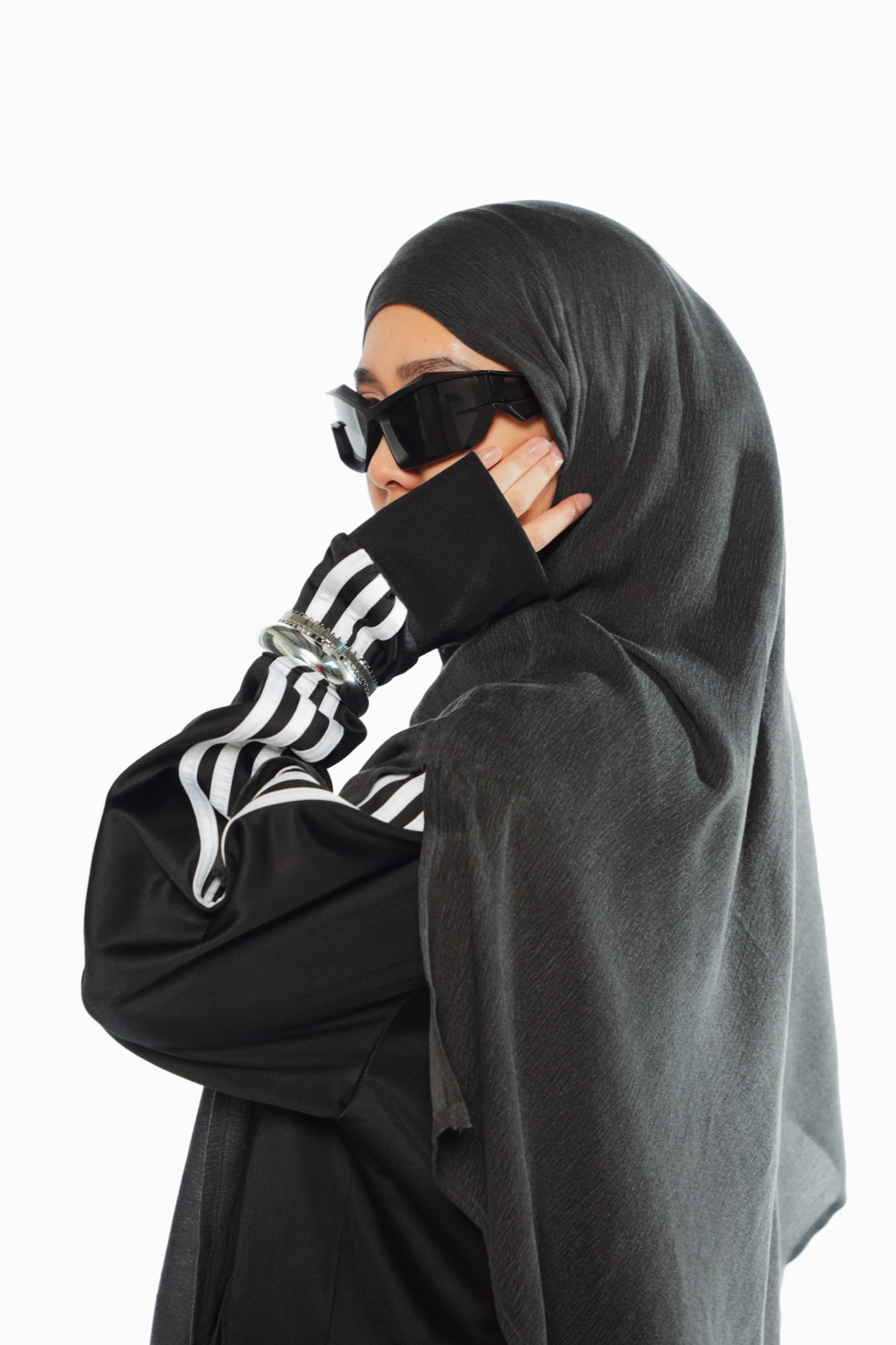 FLÖU - Bandana Pashmina Instant (Nezu - Dark Grey)