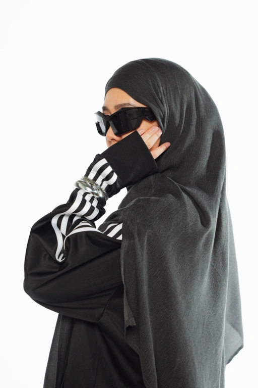 FLÖU - Bandana Pashmina Instant (Nezu - Dark Grey)