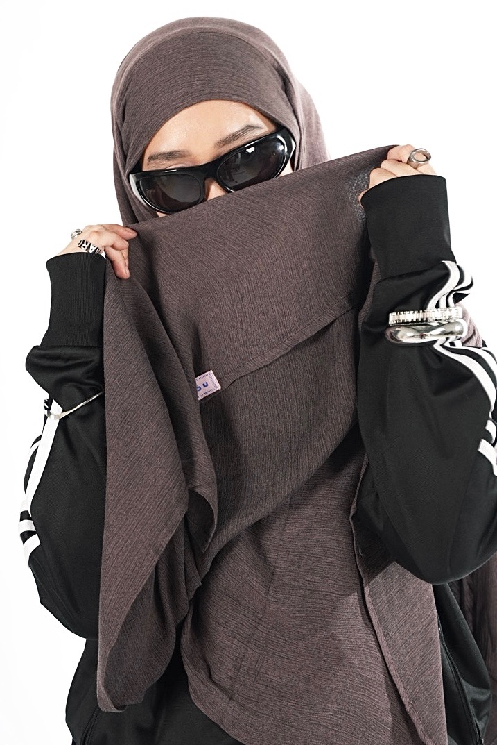 FLÖU - Bandana Pashmina Instant (Nezu - Dark Wine)