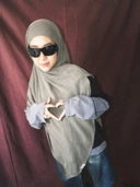 FLÖU - Bandana Pashmina Instant (Nezu - Grey)