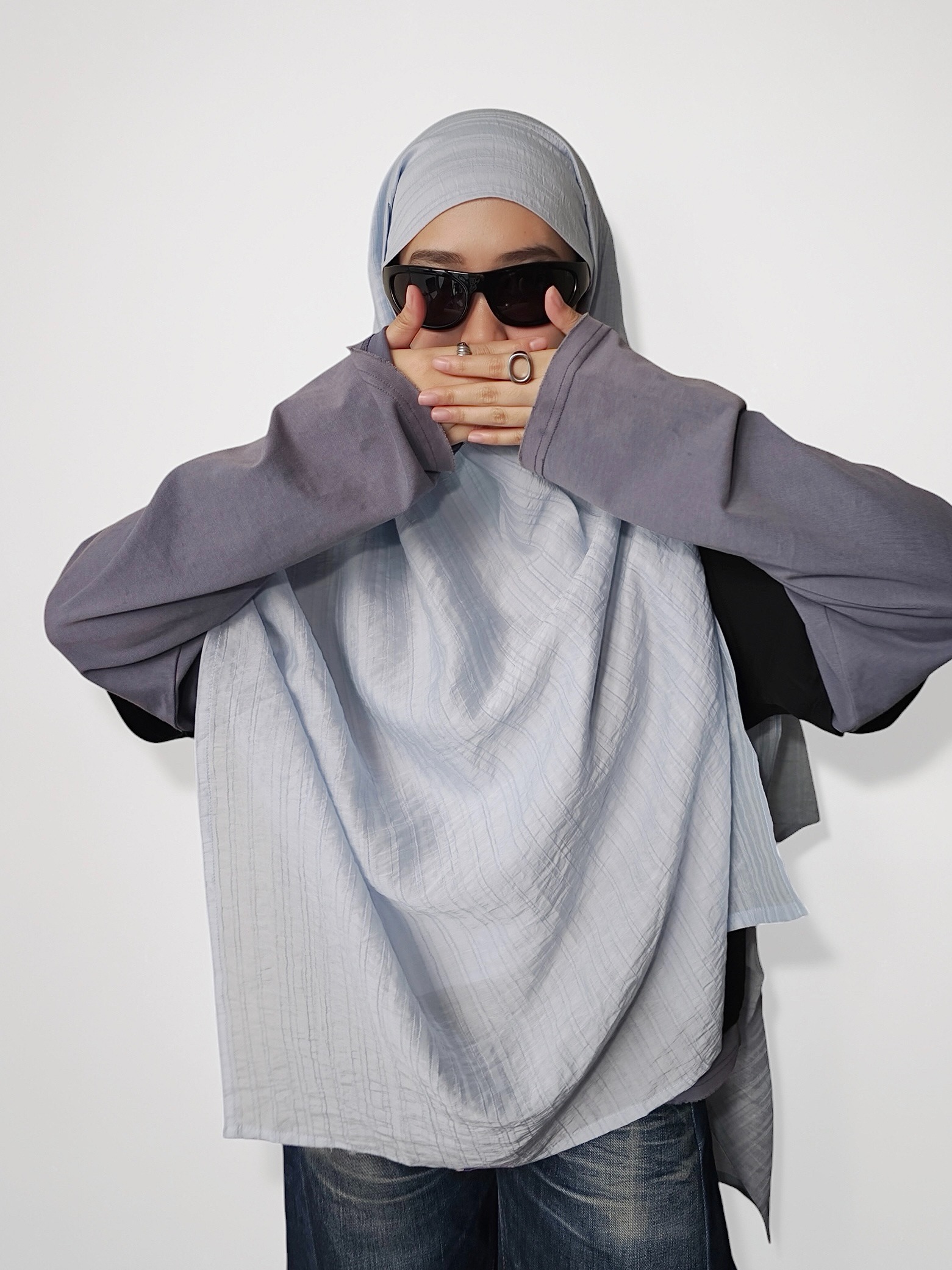 FLÖU - Bandana Pashmina Instant [Gou - Blue]