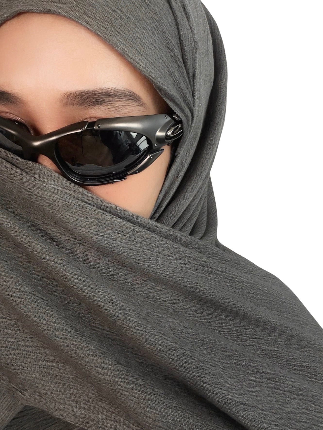FLÖU - Bandana Pashmina Instant (Nezu - Grey)